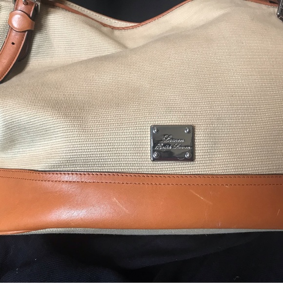 Ralph Lauren Canvas and Leather Handbag - Picture 5 of 9